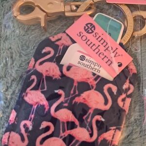 Simply Southern Pink Flamingo Sanitizer Holder